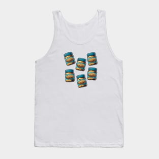 Peanut Butter Sandwich Toast Kawaii Yummy Breakfast Retro Vintage Tank Top